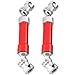 2Pack ShareGoo Alloy Rear Center Drive Shaft Transmission Shaft Compatible with WLtoys 12428 12423 12628 FY03 1/12 RC Car Rock Crawler,Red