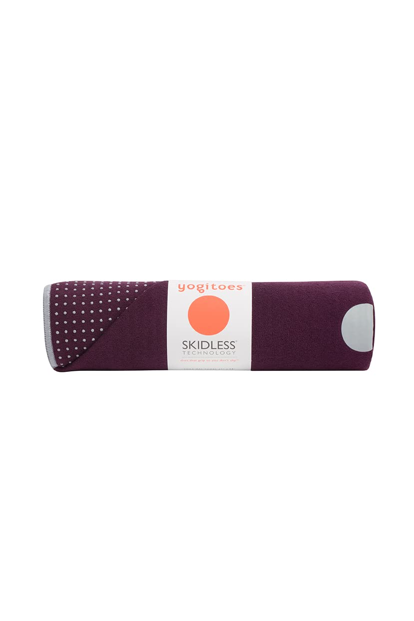 Manduka Yogitoes - Asciugamano da yoga con fondo antiscivolo in gomma, ad asciugatura rapida, per yoga, pilates, esercizio fisico, 190 cm