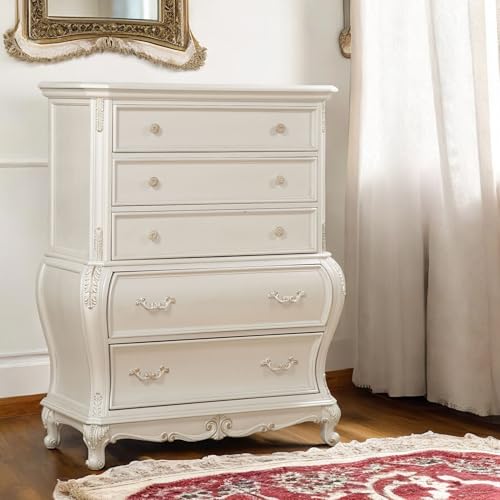 ACME Chantelle Chest (no granite top) - 23546 - Pearl White by Acme - Image 2