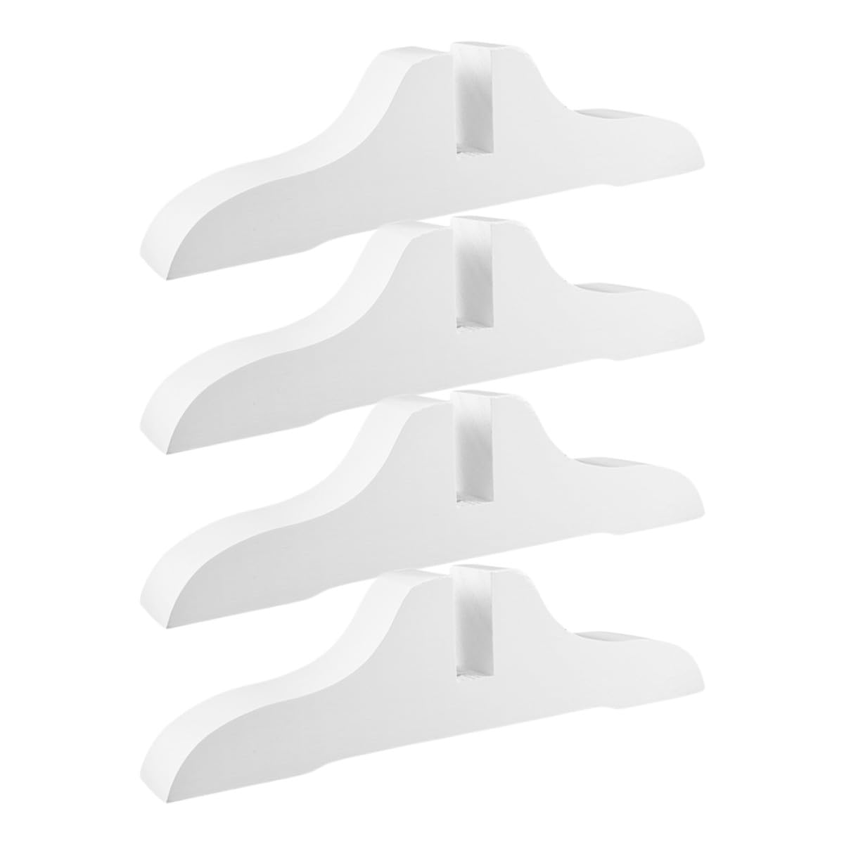 Support de paravent blanc en lot de 4 pieds robustes pour cloison