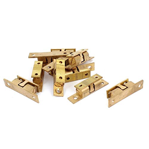 Ruofeng 35Mm Furniture Cabinet Door Brass Dual Ball Roller Catch Latch 10 Pcs #TOP1