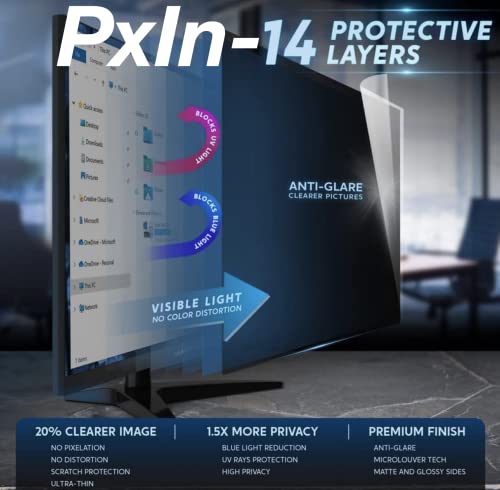 Image of PxIn Surface Pro 8 /9 /10 /11-13 Inch Privacy Screen Filter - NO Eye Strain | Anti-Blue Light + Anti-Glare | No Dry Eyes | Privacy Screen Protector | Touch Screen Enabled