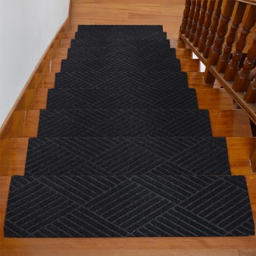 Alfombrillas para peldaños de diseño elegante y base autoadhesiva textil de alta resistencia 2