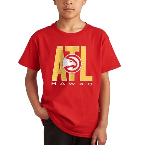 Junk Food NBA - Atlanta Hawks - City Mesh - Officially Licensed Youth Short Sleeve Fan Tee for Boys and Girls