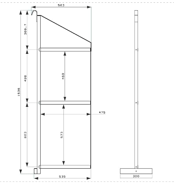 Shipping Container Shelving Bracket, 3-Tier Black Power Coated Steel Brackets, 22"x60", 1100LBS Hanging Type Cargo Containers Storage Rack for Heavy Tools/Equipment by EliteEdge - Image 9