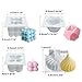 NICAVKIT 4Pcs Silicone Bubble Candle Molds Set for Making, 3D Cube Mold for Soy Wax, Soap, DIY Scented Candles, Cake