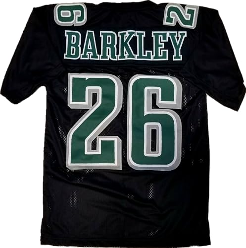 Custom Stitched Saquon Barkley Black Youth Jersey Size Youth Large