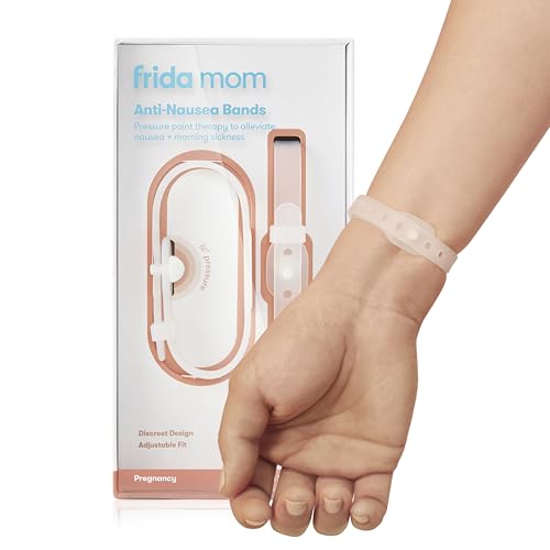 Frida Mom Nausea Bands for Morning Sickness Relief 24/7 Support Through Pressure Point Therapy Includes 2 Bands and Storage Case