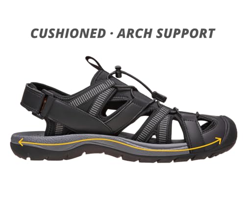 Image of CAMEL CROWN Hiking Sandals for Men Waterproof Closed Toe Water Sandals Athletic Outdoor Sandals Adjustable Summer Sandals for Beach Sport Fishing Walking