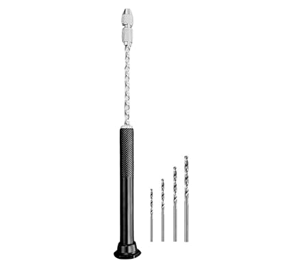 R H LIFESTYLE Pcb Hand Drill Machine Hand Drill for Resin Art with 4 Twist Drill Bits