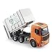 Klobvtt Giocattoli per camion della spazzatura per bambini, set di giocattoli per camion per il riciclaggio alimentati a frizione fai-da-te con 6 bidoni della spazzatura, veicoli di gioco per l'appren