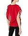 A. Byer Juniors Popover Top, Red, M