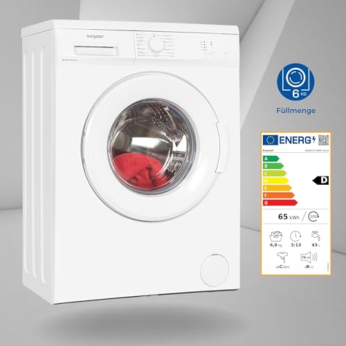Exquisit Waschmaschine WA6010-060D mit 6 kg Fassungsvermögen