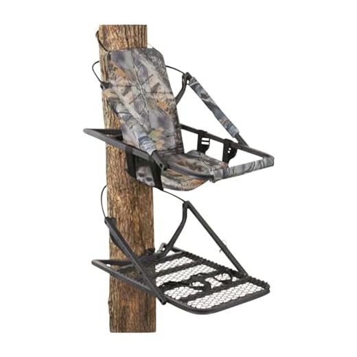 Guide Gear Extreme Deluxe Climbing Tree Stand for Hunting with Seat and Foot Platform, Deer Hunting Accessories
