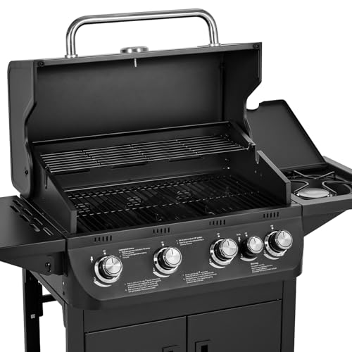 TAINO BRANDO 4+1 Gasgrill 4 Brenner Seitenkocher BBQ Grillwagen Gasgriller