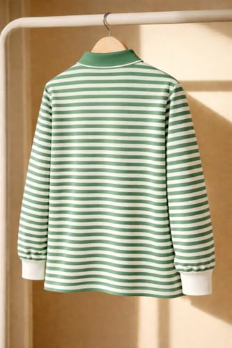Image of Mack Jonney Men's Premium Black Striped Polo T-Shirt | Long Sleeve Cotton Blend | Casual & Smart Wear-M6752