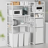 Amazon.co.jp: 【幅伸縮・2口コンセント・高さ調整】冷蔵庫上
