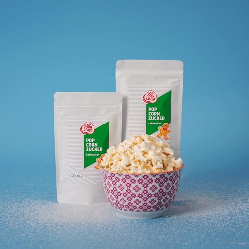 Popcornloop Lebkuchen Set mit Lebkuchen 150g Gewürz Popcornzubereitung Popcorn Mais Gewürz zum Verfeinern Kochen Backen Dessert Müsli Joghurt