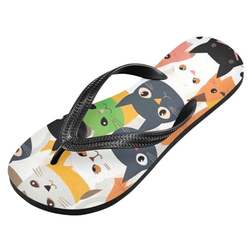 Cute Cat Beach Summer Casual Flip Flop Sandals Non-Slip Quick Dry for Women Men 214B2635