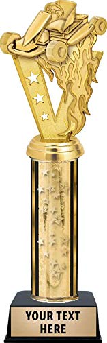 Crown Awards Go Kart Trophy, Gold Stars Go Karting Trophy with Custom Engraving Included Prime