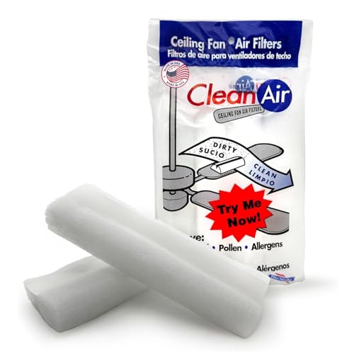 BioStrike Ceiling Fan Blade Air Filters, 2 Pack