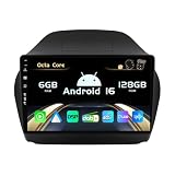 SXAUTO『Built-in 4G / DAB』Android 16-6G+128G Autoradio Per Hyundai IX35 (2010-2017) - Senza fili CarPlay/Android Auto Camera + MIC - Fast-boot Volante 360-CAM HDMI WIFI DSP - 2 Din IPS 10.1 Pollici