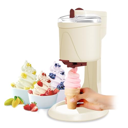 WDDEYYDS Machine à crème glacée Simple One Push Operation, Distributeur de crème glacée Molle pour la Maison, Facile à Nettoyer, cuillère Molle, Fourgon de mélange de crème glacée pour la Maison