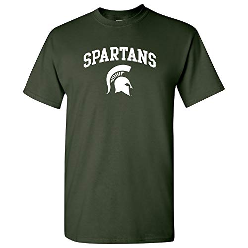 UGP Campus Apparel AS1208 - Michigan State Spartans Mascot Arch T-Shirt - Small - Forest