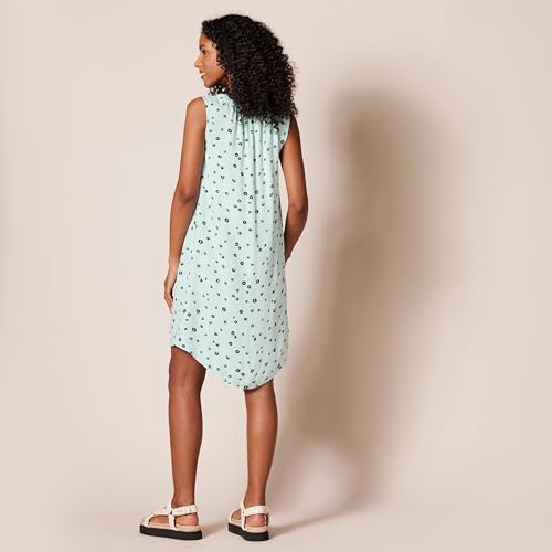 Image of Amazon Essentials Women's Sleeveless Woven A-line V Neck Shift Dress
