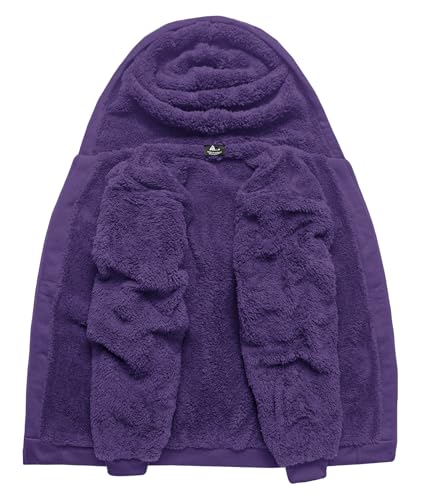 Image of SCODI Hoodies for Men Heavyweight Fleece Sweatshirt - Full Zip Up Thick Sherpa Lined Hooded Sweatshirts