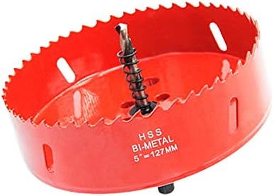 127mm Hole Saw LAIWEI Hole Cutter, Bi-Metal Hole Saw, For Drilling Wood, Sheet Metal, Aluminum Profiles, Drywall, PVC and Other Materials, Electric Drill Tool (5 127mm)