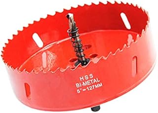 127mm Hole Saw LAIWEI Hole Cutter, Bi-Metal Hole Saw, For Drilling Wood, Sheet Metal, Aluminum Profiles, Drywall, PVC and Other Materials, Electric Drill Tool (5 127mm)