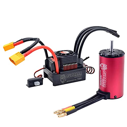 Moteur 2000 KV RC étanche avec combo ESC 150A pour voiture buggy 1/8