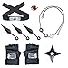 KEMIN 9PCS Anime Cosplay Accessoires Halloween Ninja Costume Jouets,Bandeau Anti-Konoha, Anneau, Collier Itachi Cosplay Accessoires pour Homme Femme Enfant Anime Fans
