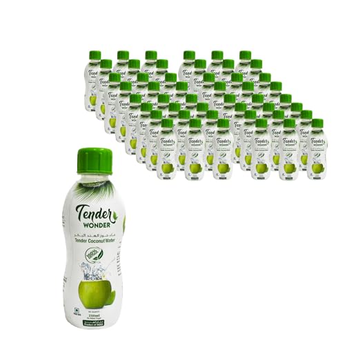 Tender Wonder Natural Coconut Water 250 ml | No Added Sugar Pure and Natural Coconut Drink | Pack of 48PCs