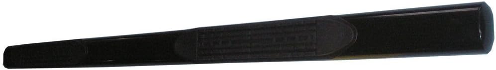 TrailFX Truck Nerf Bars Fits Ford F-150 Super Cab 2004-2008 Oval Tube Side Steps 4 Inch Black Powder Coated Mild Steel Welded End Caps Slip-Resistant Step Pads Rocker Panel Mount TrailFX 2930313043
