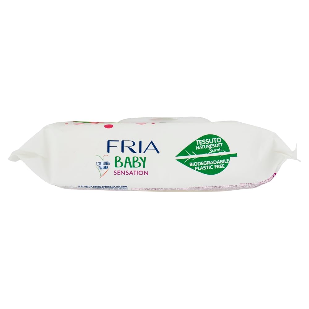 Fria Baby Sensation Salviette per Cambio Pannolino Burro di Karitè 70 Salviette