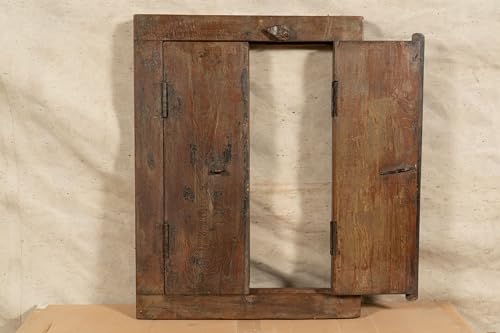 Biscottini Innentür Fenster L44XPR7XH59 CM - Holztür - Türen für Innen und Außen - Wohnkultur