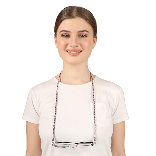 Image of VIVID vision Unisex Adult Leatherite Eyeglass Holder Strap Cord | New Chain Adjust on Sunglasses | Anti-slip Retainer Lanyard String Eyewear Frame | CH-254-A