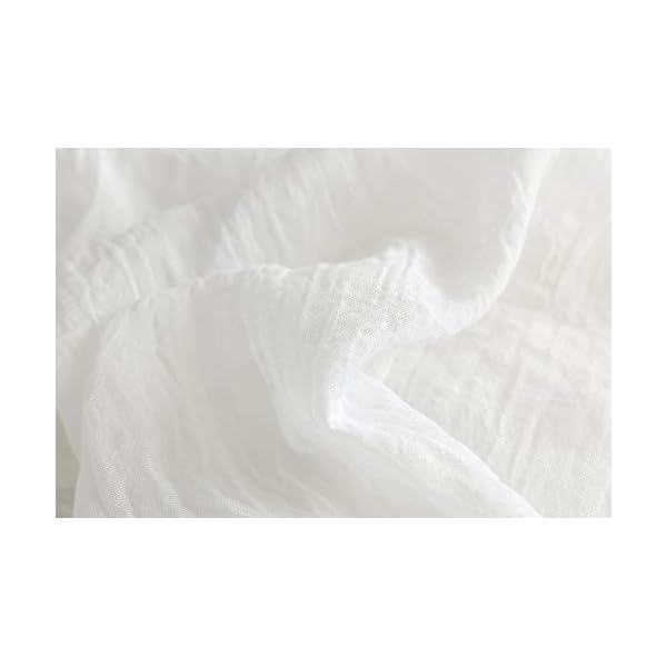 Jeelow Cotton Feel Scarf Shawl Wrap Soft Lightweight Scarves And Wraps For Men Women, White, Medium - Image 7