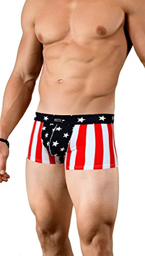 Men's USA Flag Pouch Brief Trunk American Flag Swimsuit2