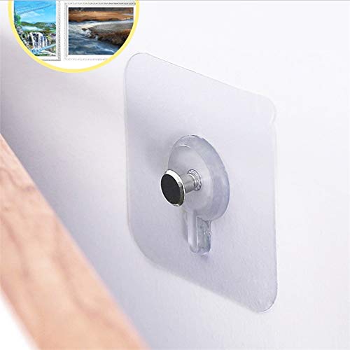 Image of 8 PCS Picture Hanging,Holds 17 lb,Professional Frame Picture Hooks,Heavy Duty Picture Hangers for Wall Mounting,Comes with Strong Viscose,Nails,no Punching Installation, Seamless Stickers,Screw Rod.