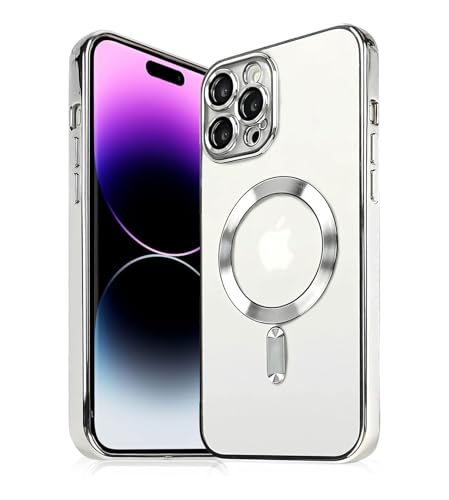 Eisuiyi iPhone 12Pro �p �N���A�\�t�g�P�[�X magsafe�Ή� ���b�L���H TPU ���^ �J���������Y�ی� �ϏՌ� �A�C�t�H�� 12�v���Ή������P�[�X 6.1 �C���` �V���o�[
