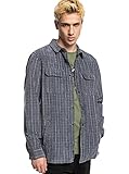 Ourlet droit Quiksilver Lewins - Chemise Manches Longues - Homme - L - Noir