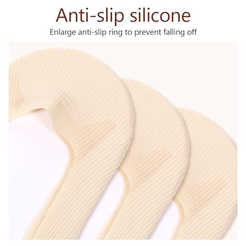 6 Pairs No Show Socks, Womens Ultra Low Cut Liners Non Slip Sock Polyester Soft Breathable Sock Invisible Hide Sneakers Socks for Flats3