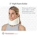 Sammons Preston Universal Contour Cervical Brace, Adjustable Hook and Loop Closure, For Neck Strain, Injury, or Post-Op Surgery, Relieves Neck Pain and Spine Pressure, Cream Color, 2” High