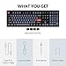 Keychron K10 Pro Wireless Custom Mechanical Keyboard, QMK/VIA Programmable Full-Size Bluetooth/Wired RGB Backlight with Hot-swappable Keychron K Pro Brown Switch Compatible with Mac Windows Linux
