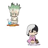 ABYSTYLE Dr. Stone Senku & Gen Acryl Bundle Anime Manga Desktop Accessories Merch Gift