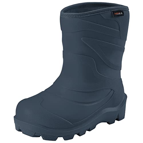 HISEA Toddler Rain Boots for Boys and Girls, Waterproof Seamless Lightweight Rubber Boots - Kids Rain Boots for Water Beach Outdoor Playing, Age 1-7(Little Kid/Big Kid) by HISEA - Used condition - US$14.12