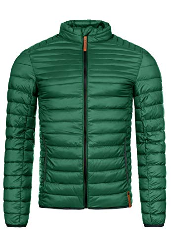 Preisvergleich Produktbild Indicode Herren Islington leichte Steppjacke in Daunenjacken-Optik / Übergangsjacke Regenjacke Greener S